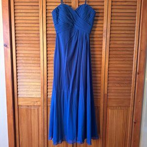 Bill Levkoff Blue Bridesmaids Dress